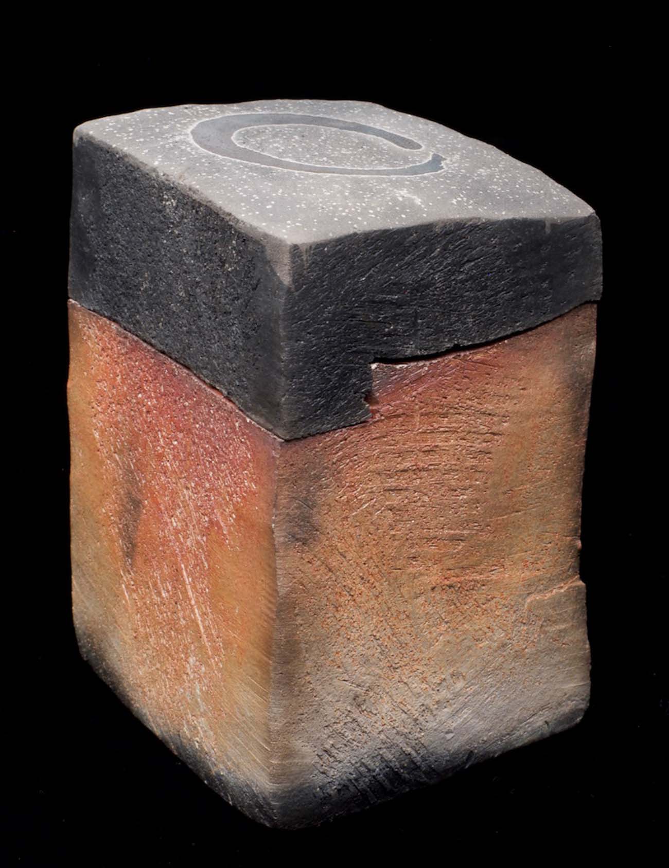 10 Raku Box_fired clay_4Hx3x3