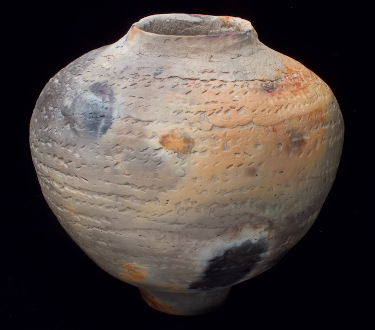 Jar I:Antiquites_Pit fired clay_10Hx9